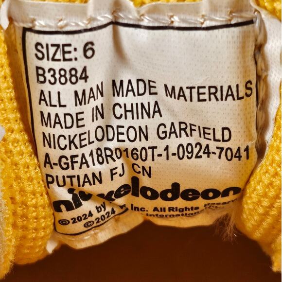 NICKELODEON GARFIELD KIDS TODDLER GRAY SNEAKER – SIZE 6 - Picture 10 of 10